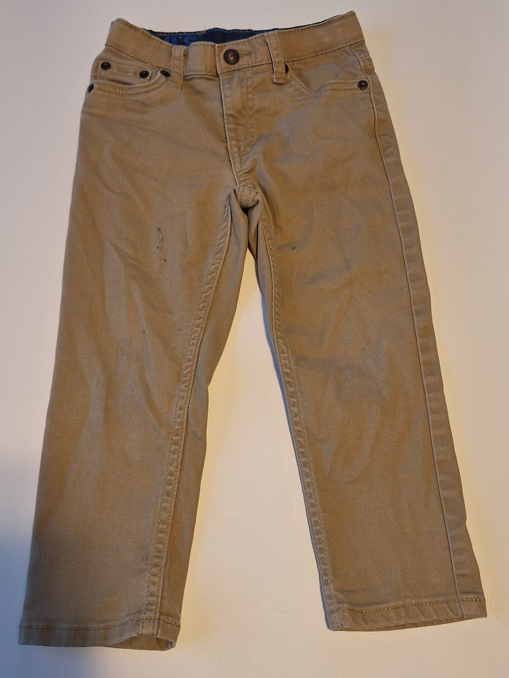 Kids' Khaki Straight-Leg Jeans Size 4T